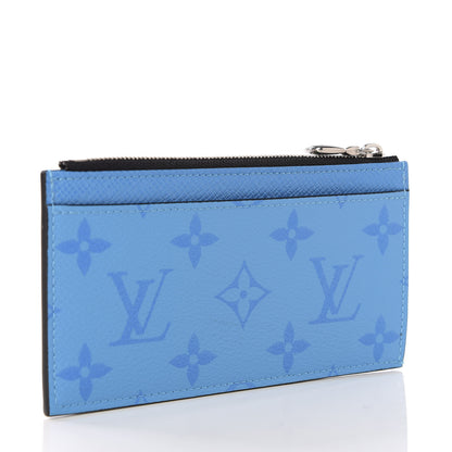 Louis Vuitton Taigarama Coin Card Holder Blue Lagoon 2 of 7