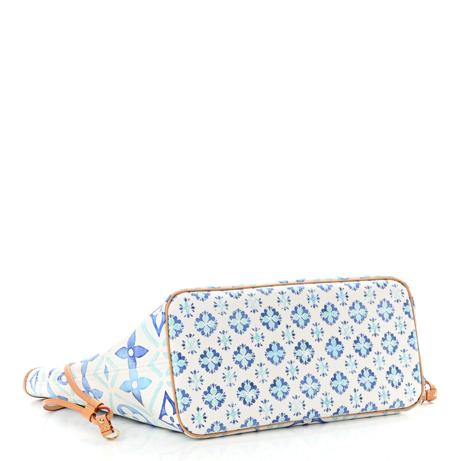 Louis Vuitton Monogram Tiles By The Pool 2.0 Neverfull MM Lagoon Blue 5 of 10