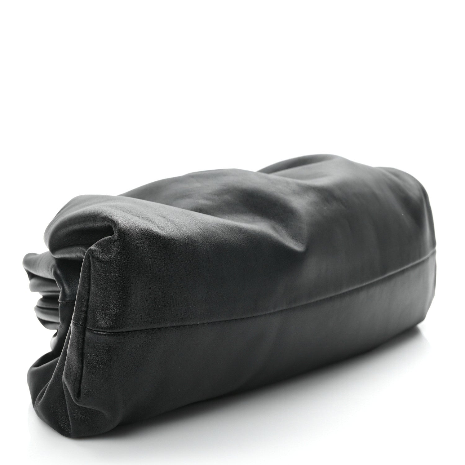 Bottega Veneta Smooth Butter Calf The Pouch Oversized Clutch Black 4 of 9