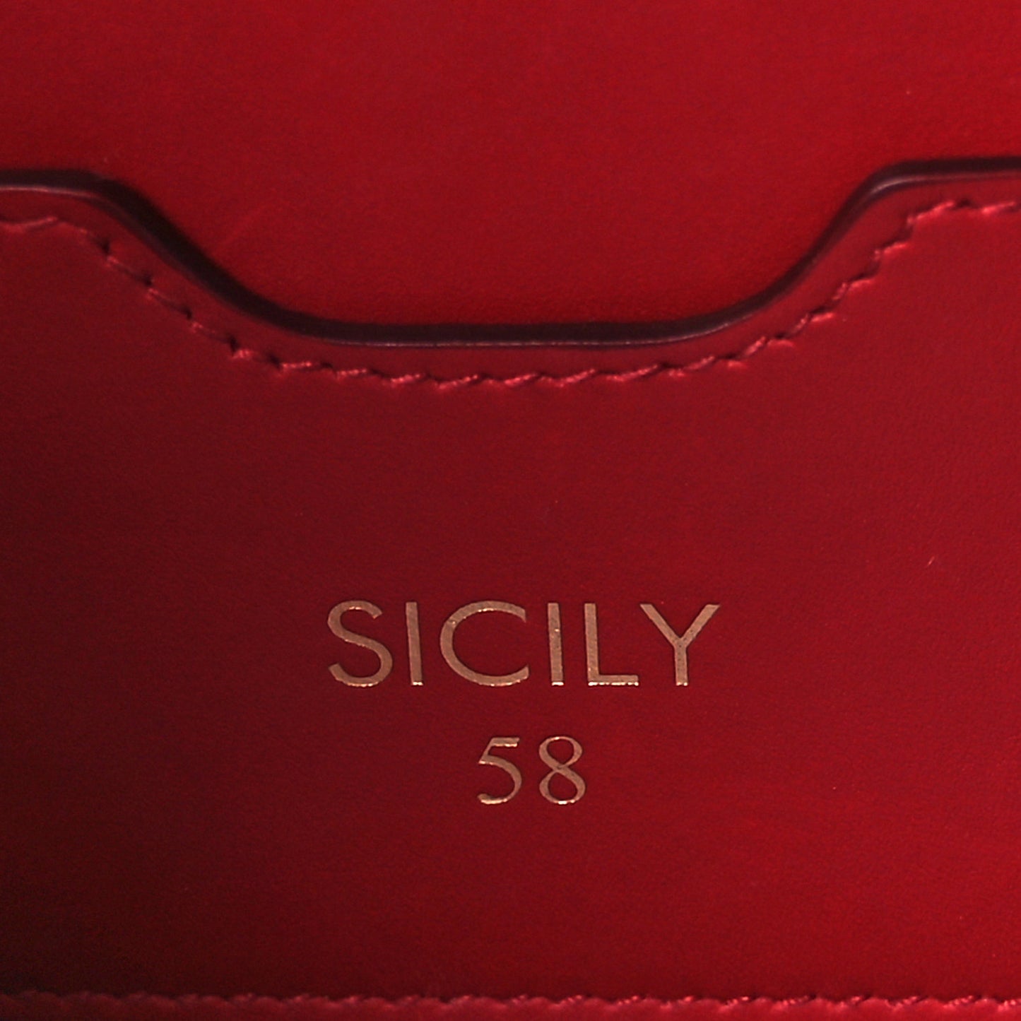 Vitello Morbido Small Sicily 58 Bag Red