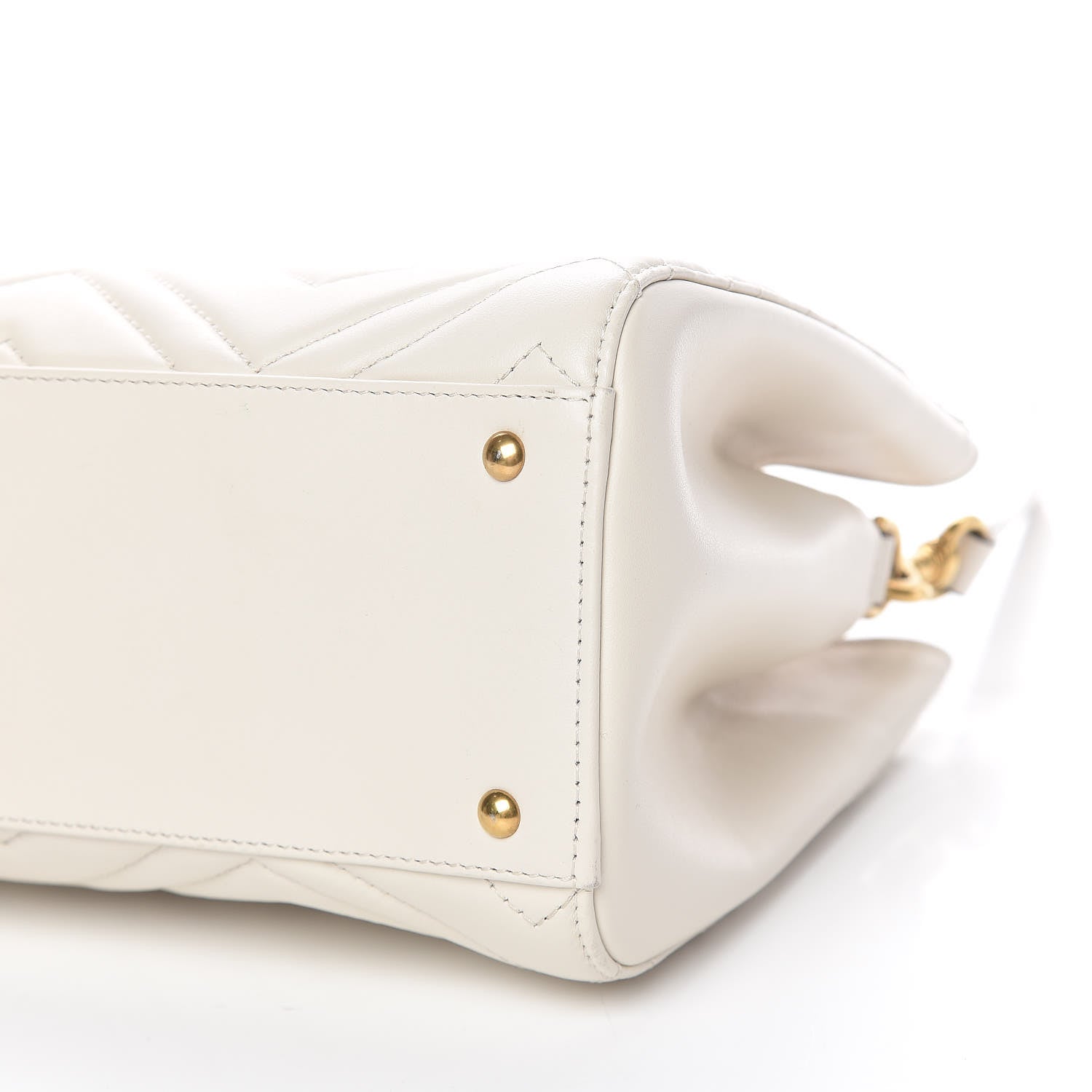 Gucci Calfskin Matelasse Small GG Marmont Tote White 16 of 16