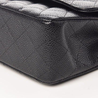 Chanel Caviar Quilted Medium Double Flap Black 9 of 11