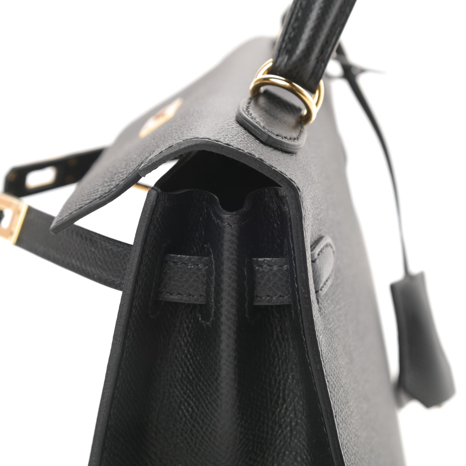 Hermes Epsom Kelly Sellier 25 Black 17 of 39
