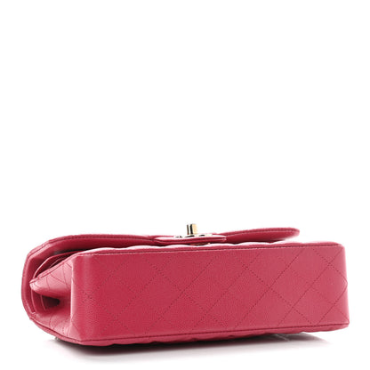 Chanel Caviar Quilted Small Double Flap Dark Pink 3 of 10