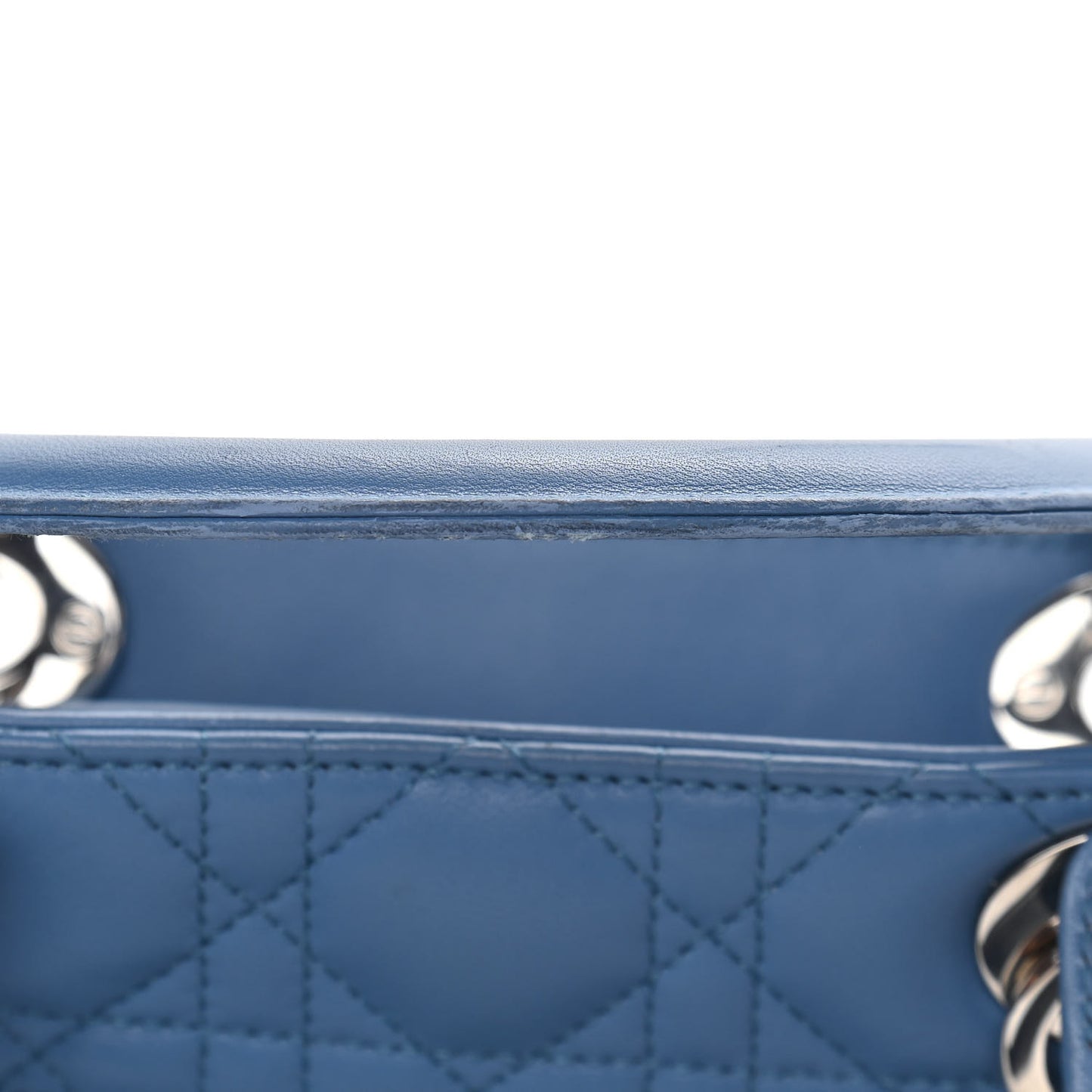 Lambskin Cannage Large Lady Dior Denim
