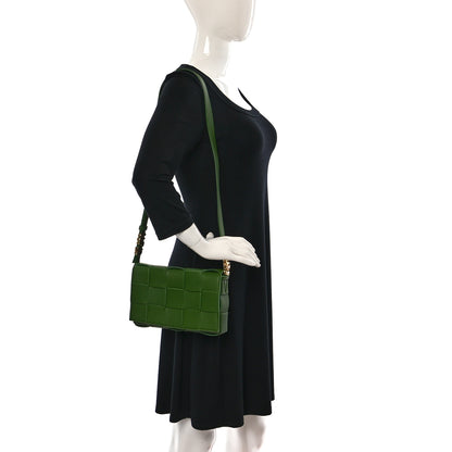 Bottega Veneta Grained Calfskin Maxi Intrecciato Cassette Crossbody Bag Avocado 2 of 9