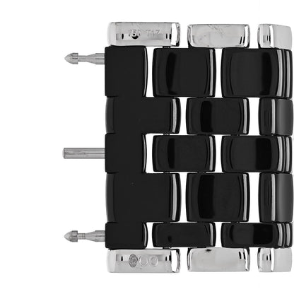 Chanel 18K White Gold Ceramic Wide Ultra Bracelet Black 4 of 4