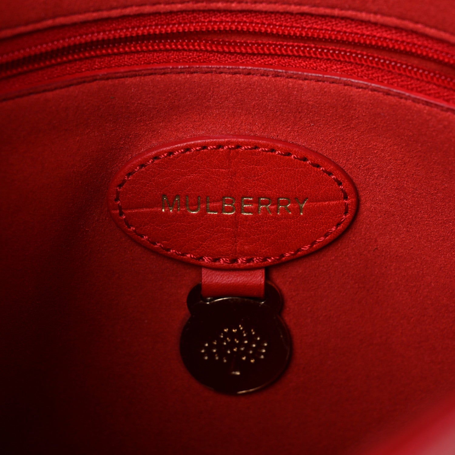 Mulberry Nappa Crocodile Embossed Small Lily Flap Red 6 of 16