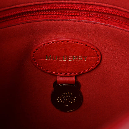 Mulberry Nappa Crocodile Embossed Small Lily Flap Red 6 of 16