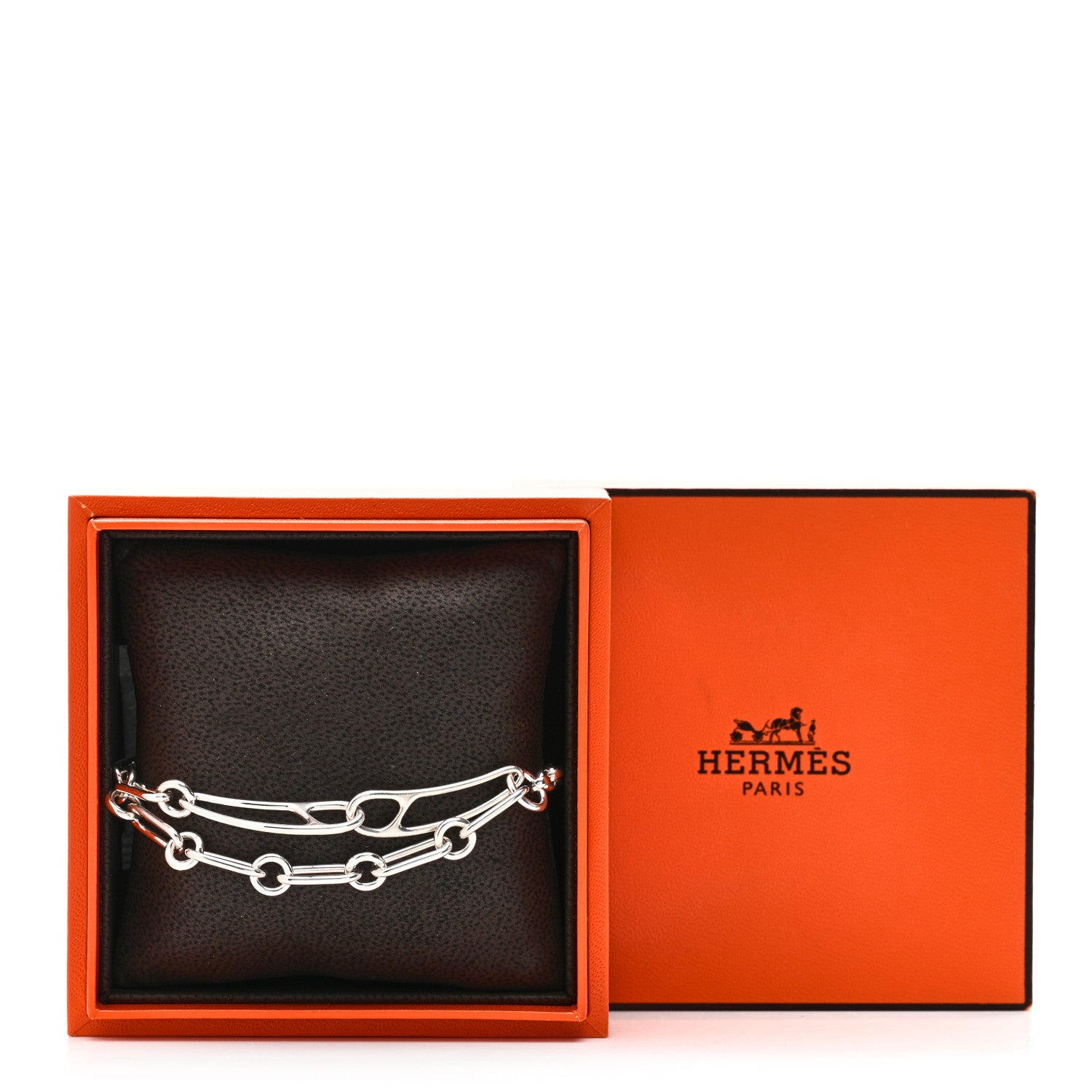 Hermes Sterling Silver Chaine d'Ancre Punk Bracelet ST 4 of 4