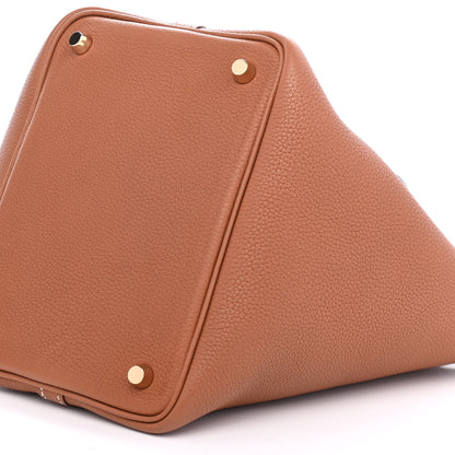 Hermes Taurillon Clemence Picotin Lock 18 PM Gold 8 of 8