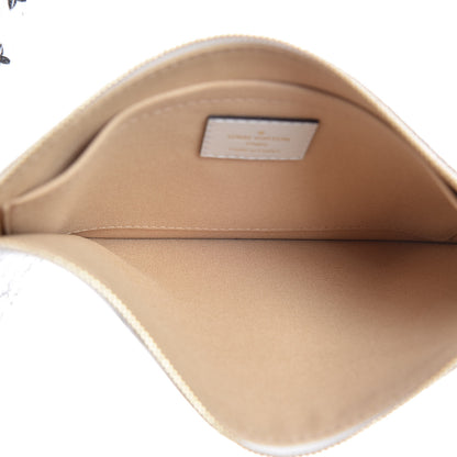 Louis Vuitton Monogram Giant Neverfull MM GM Pochette White 3 of 9
