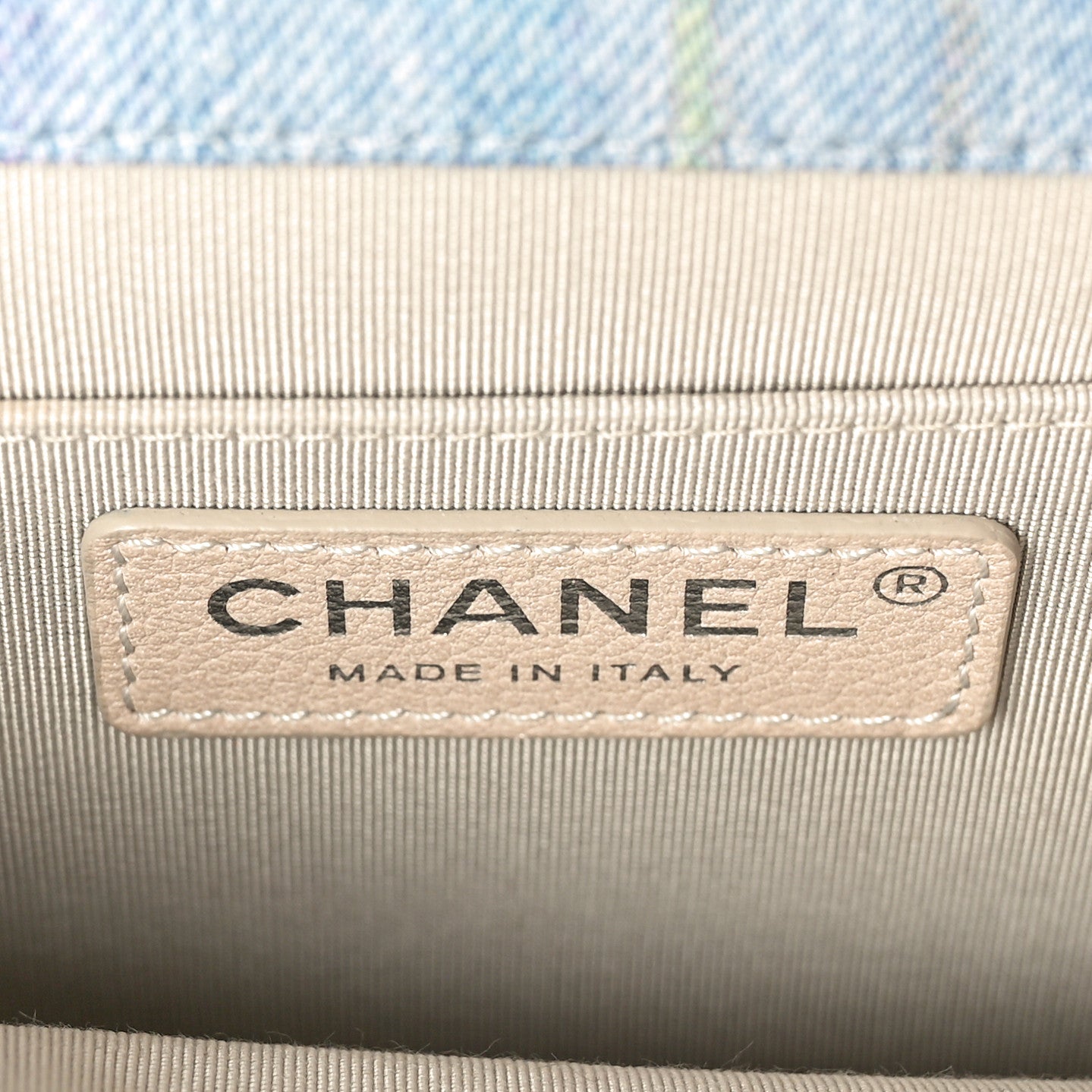 Chanel Denim Calfskin Quilted Jungle Stroll Messenger Bag Blue Multicolor 6 of 11