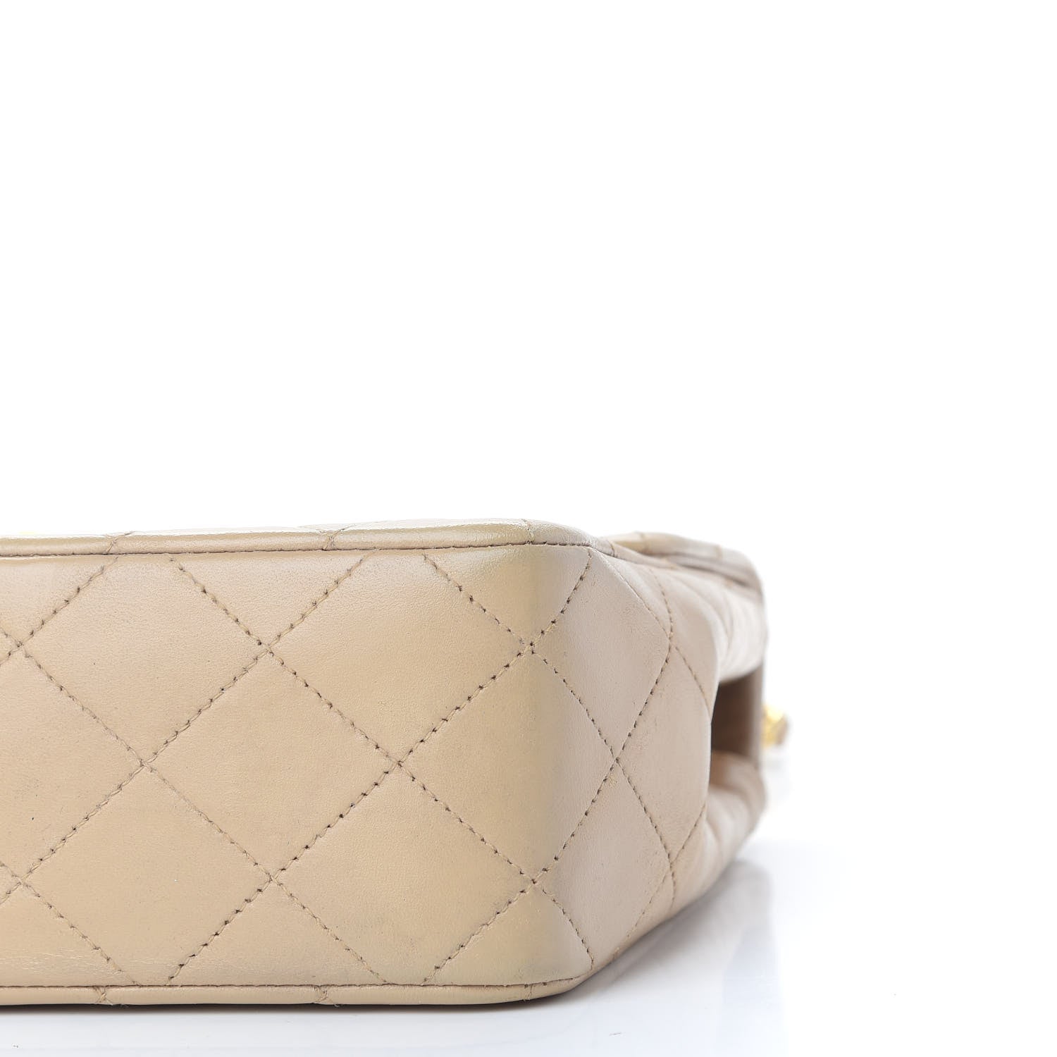 Chanel Lambskin Quilted Mini Square Flap Beige 8 of 9