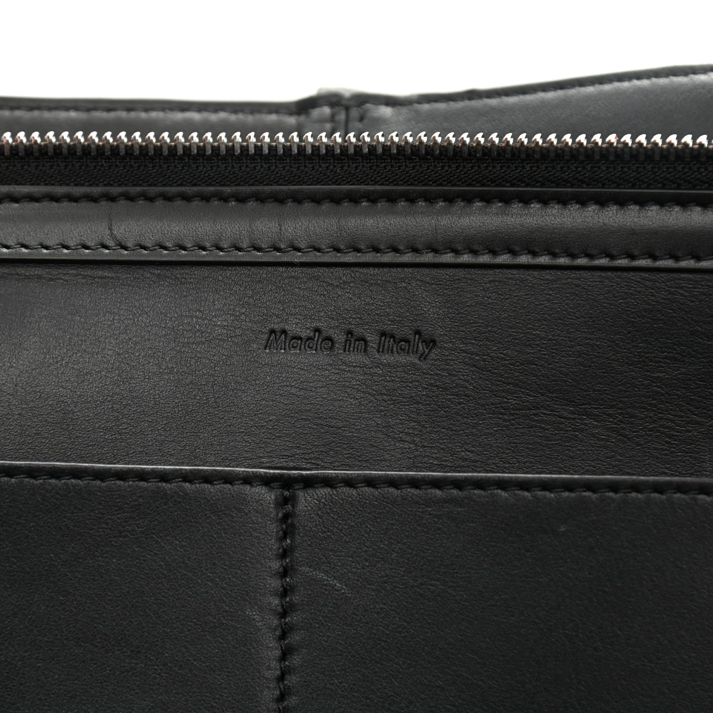 Smooth Calfskin Small Tri-Fold Shoulder Bag Black