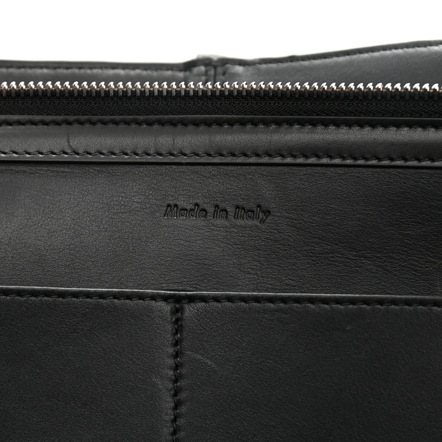 Celine Smooth Calfskin Small Tri-Fold Shoulder Bag Black 7 of 10