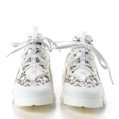Christian Dior Neoprene Rubber Champetre Print Womens D-Connect Sneakers 37 White Multicolor 2 of 9