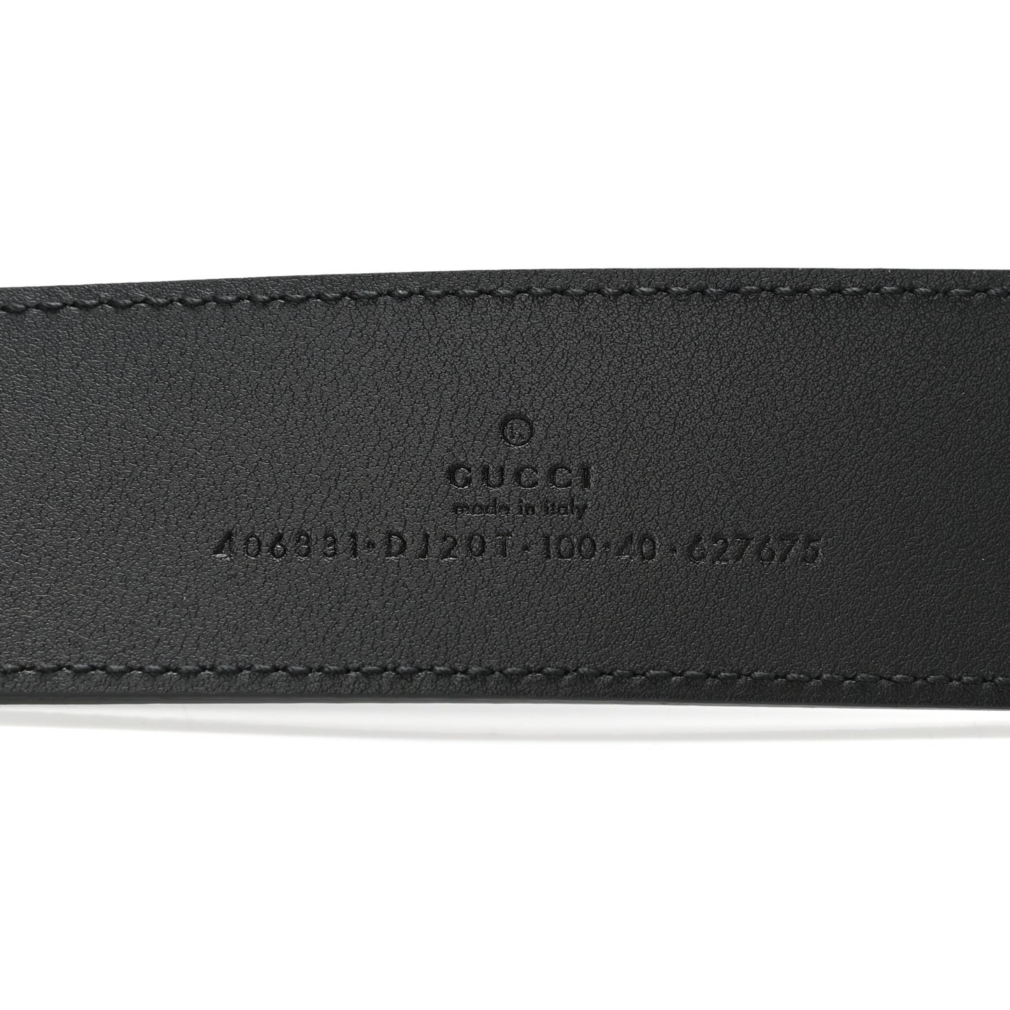 Textured Calfskin Double G 40mm Belt 100 40 Black