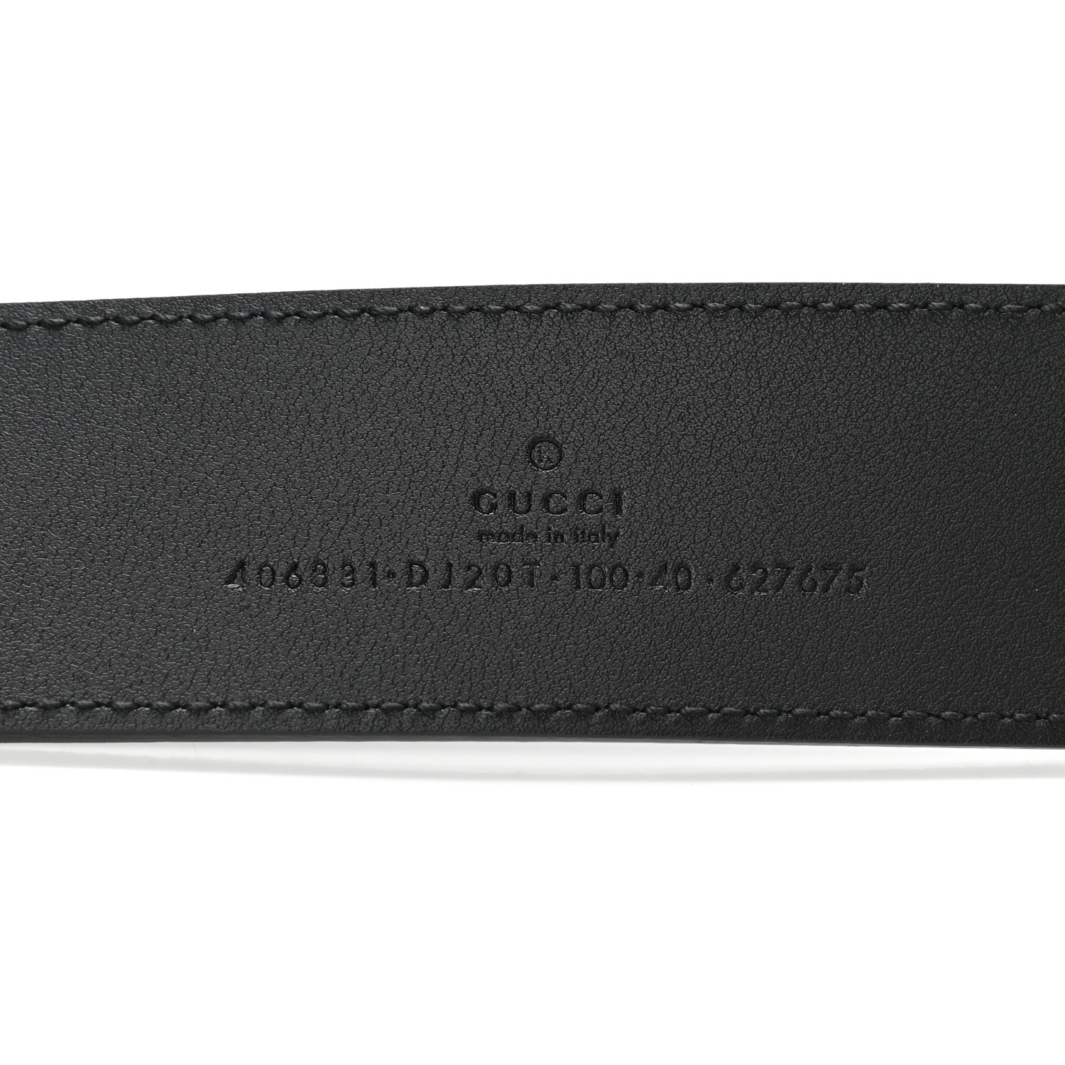 Gucci Textured Calfskin Double G 40mm Belt 100 40 Black 5 of 6
