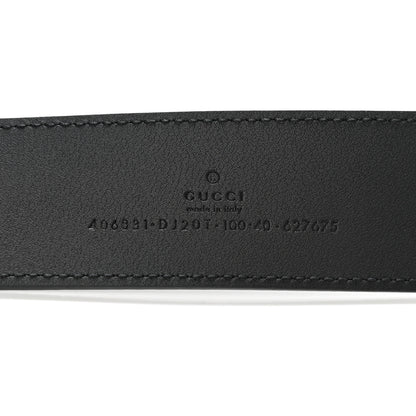 Gucci Textured Calfskin Double G 40mm Belt 100 40 Black 5 of 6