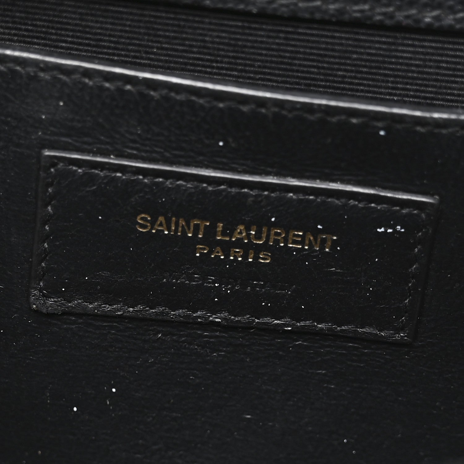 Saint Laurent Grain De Poudre Textured Mixed Matelasse Triquilt Medium Monogram Satchel Black 6 of 10
