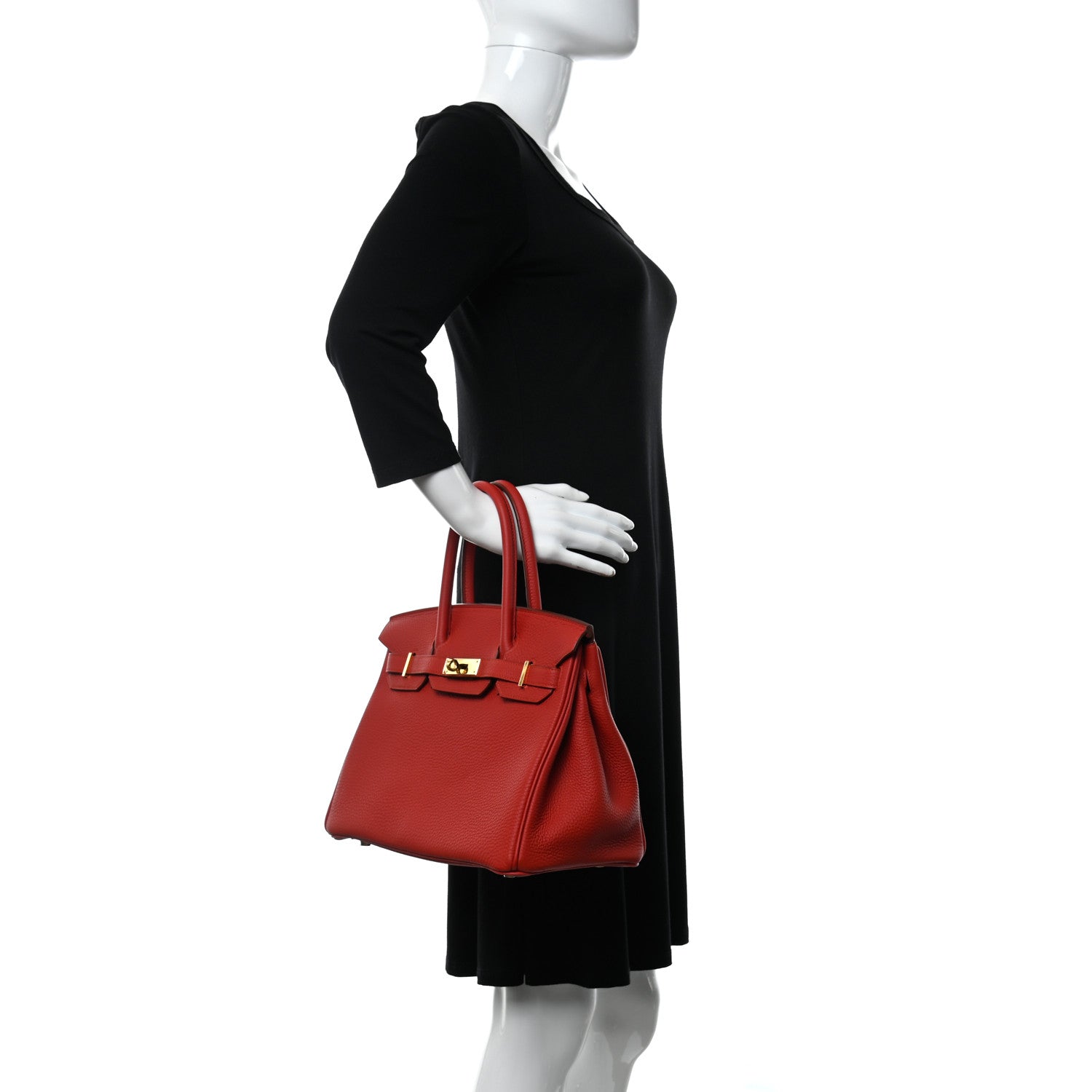 Hermes Togo Birkin 30 Rouge Casaque 2 of 31