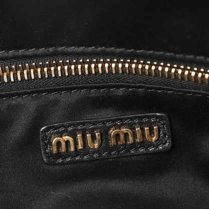Miu Miu Soft Calf Softy Beau Top Handle Bag Black 6 of 10