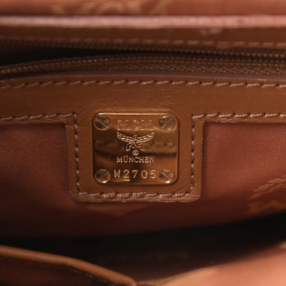 MCM Calfskin Visetos Small Munich Lion Messenger Cognac 6 of 14