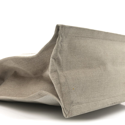 Saint Laurent Linen Calfskin Rive Gauche Tote Greggio Natural 9 of 11