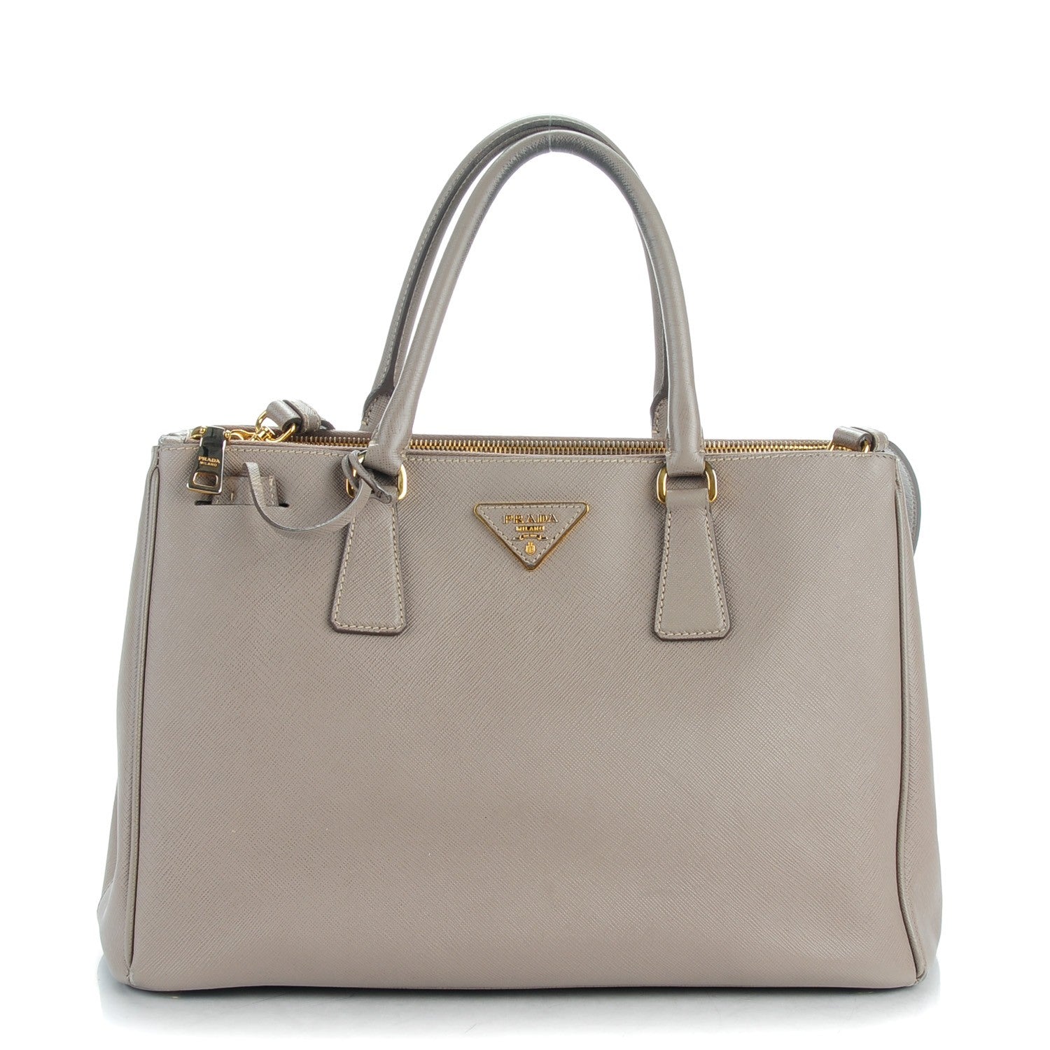 Prada Saffiano Medium Galleria Double Zip Tote Argilla 1 of 12