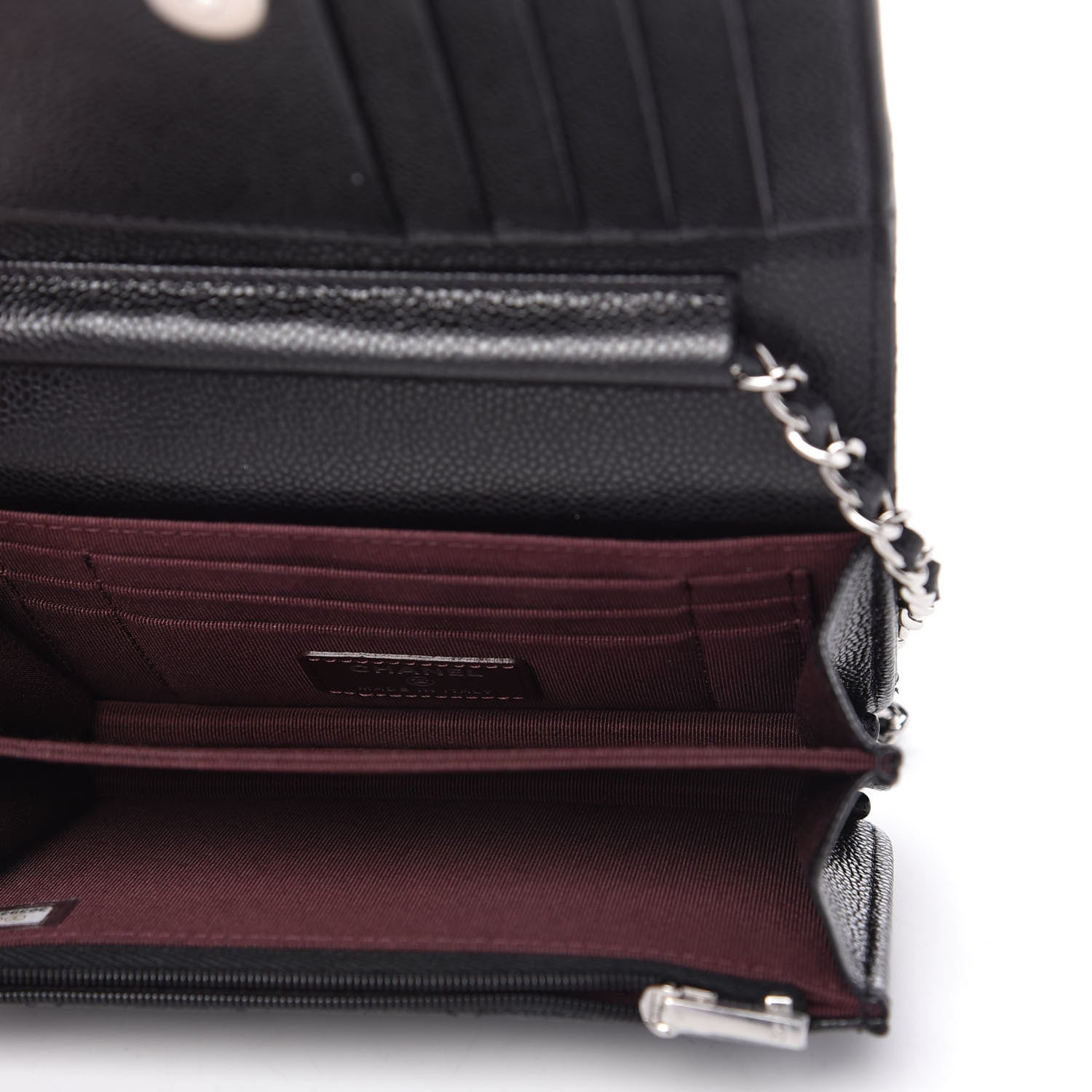 Chanel Caviar Quilted Mini Wallet On Chain WOC Black 5 of 11