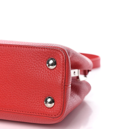 Louis Vuitton Taurillon Capucines BB Rubis 6 of 14