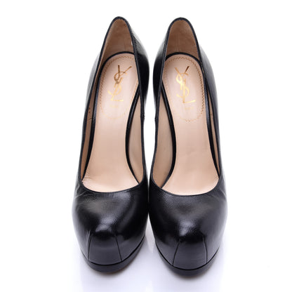 Saint Laurent Vernigolf Tribtoo 105 Platform Pumps 38.5 Black 7 of 15