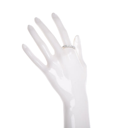 Tiffany Platinum Diamond 3.5mm Embrace Half Circle Band Ring 62 10 2 of 5