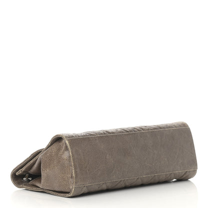 Chanel Crumpled Grained Calfskin Jumbo CC Crave Flap Beige 4 of 15