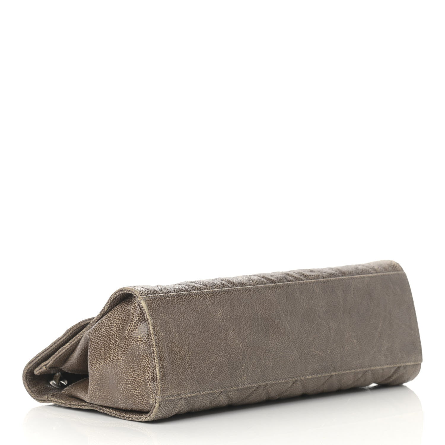 Chanel Crumpled Grained Calfskin Jumbo CC Crave Flap Beige 4 of 15