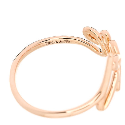 Tiffany 18K Rose Gold Paloma's Graffiti Love Ring 56 7.5 4 of 6