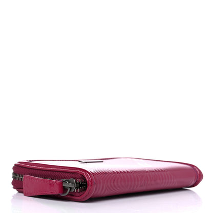 Burberry Patent Check Embossed Large Zip Around Wallet Raspberry Sorbet 4 of 12