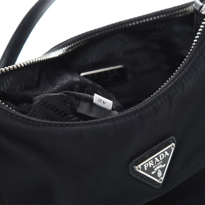 Prada Tessuto Nylon Saffiano Mini Re-Edition 2005 Bag Black 8 of 11