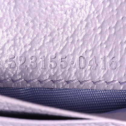 Gucci Monogram Jumbo GG Textured Dollar Calfskin Ophidia Card Case Beige Lapis 8 of 9