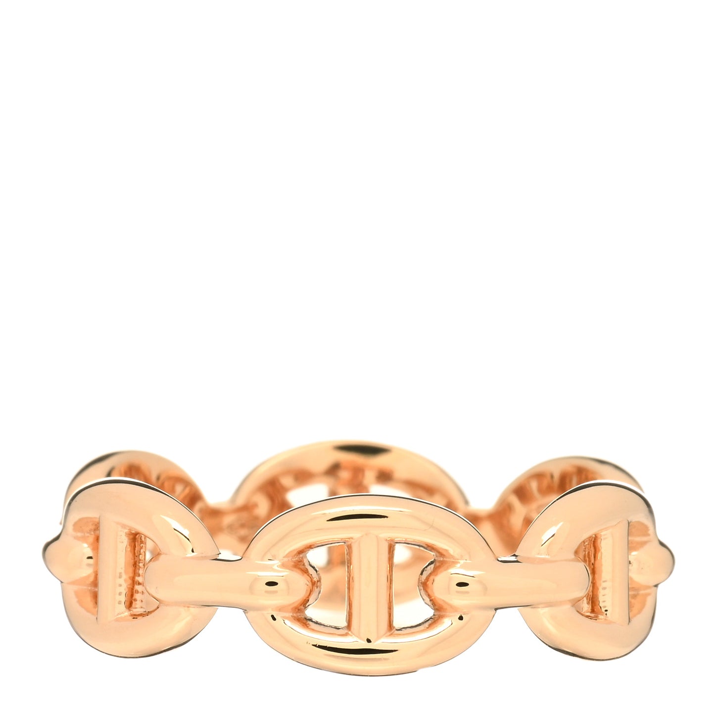 18K Rose Gold PM Chaine D'Ancre Enchainee Ring 51 5.75