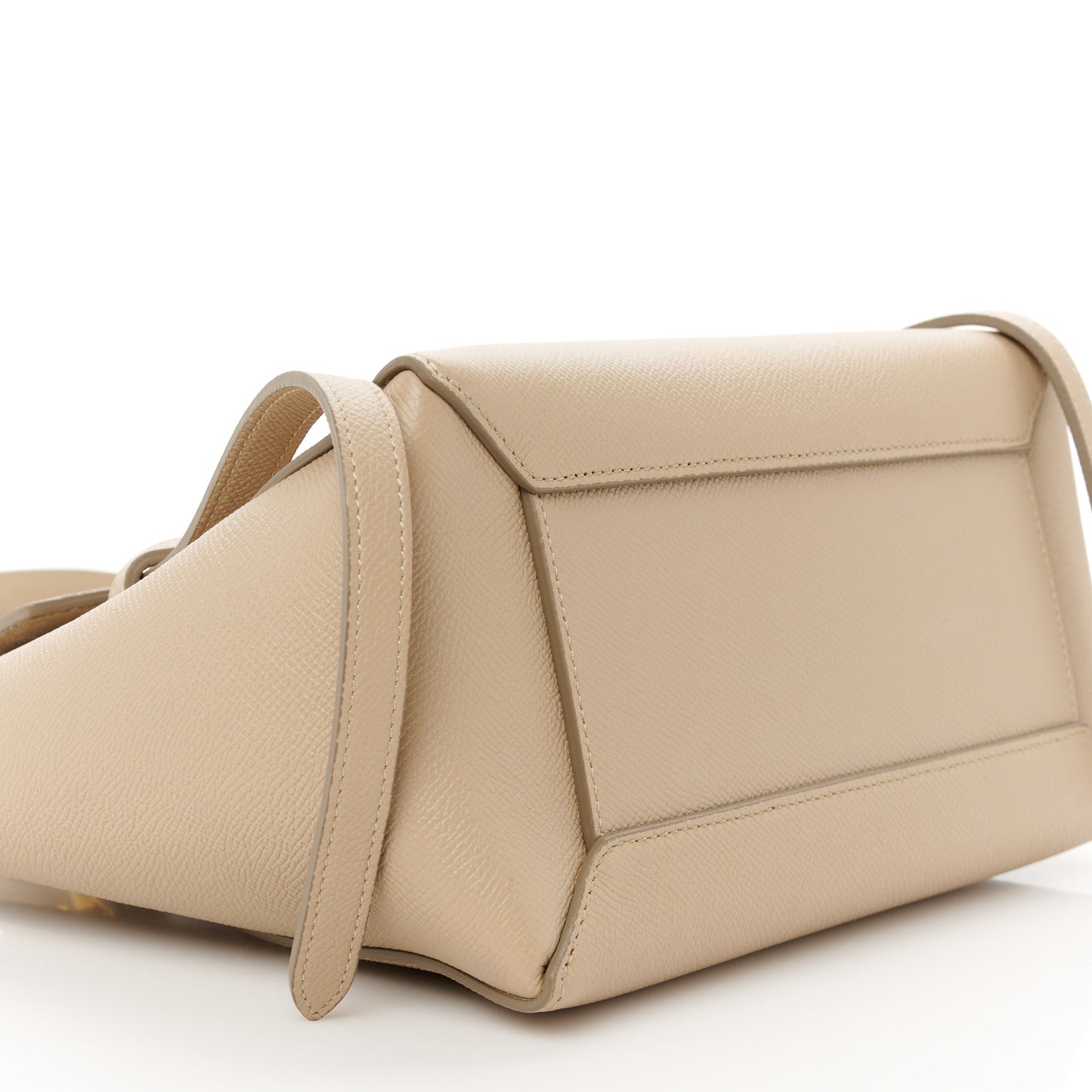 Grained Calfskin Micro Belt Bag Light Taupe
