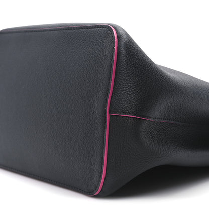 Louis Vuitton Calfskin Lockme Bucket Black 9 of 9