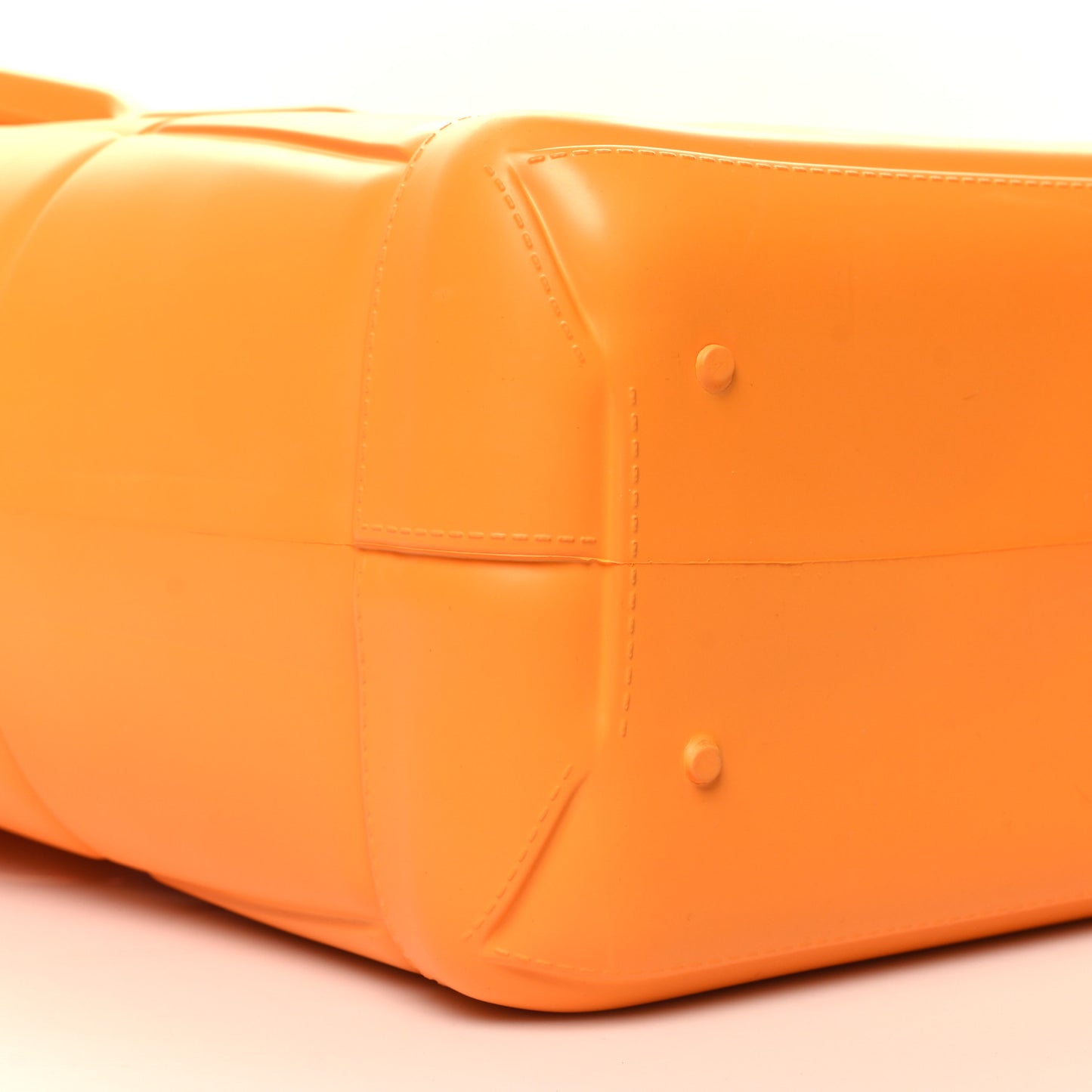 Rubber Maxi Intrecciato Medium Arco Tangerine