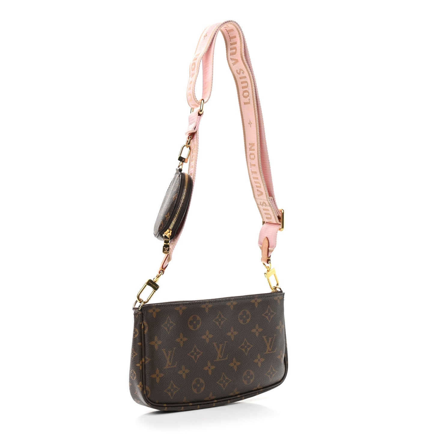 Monogram Multi Pochette Accessories Large Pochette Rose Clair