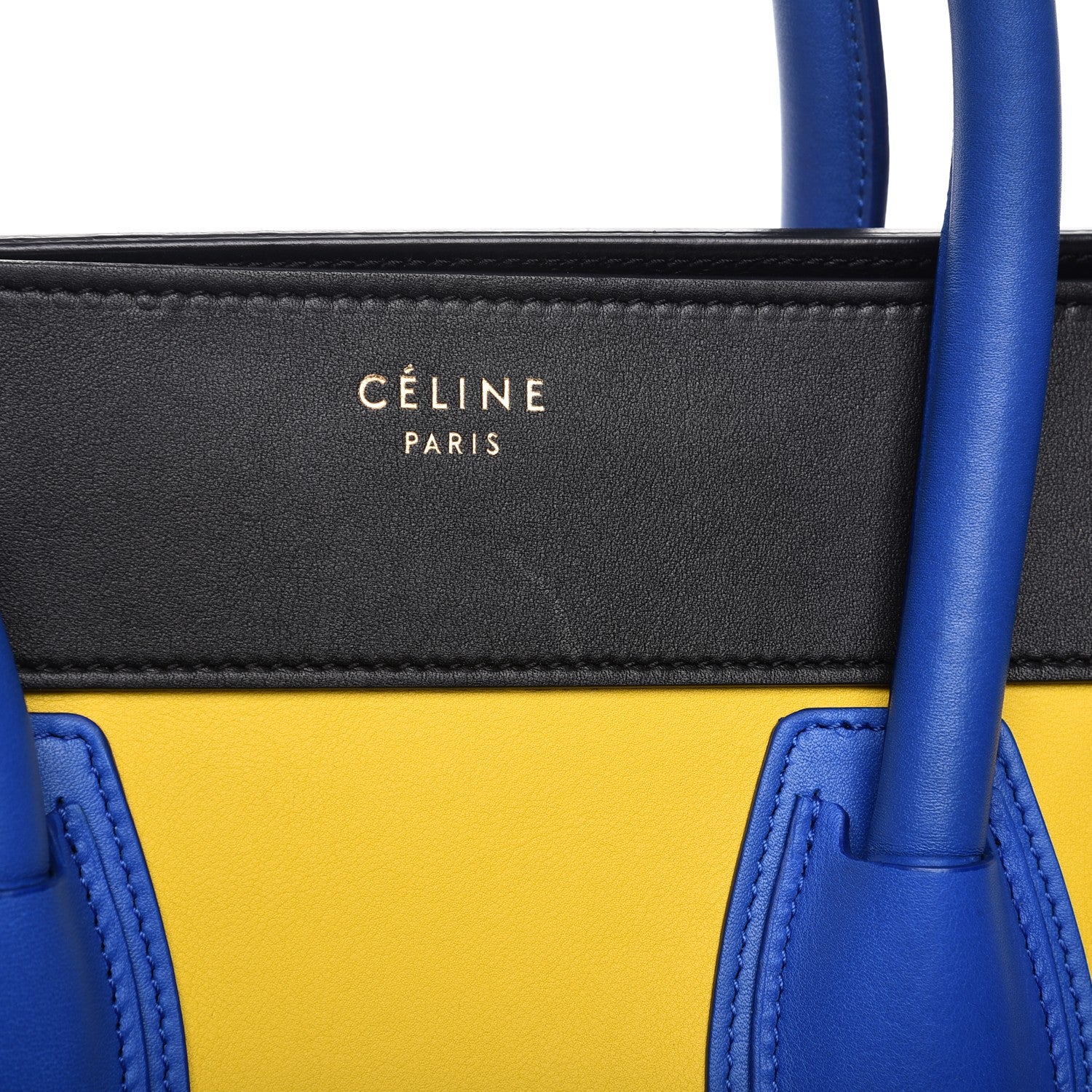 Celine Smooth Calfskin Mini Tri-Color Luggage Sunflower 11 of 11
