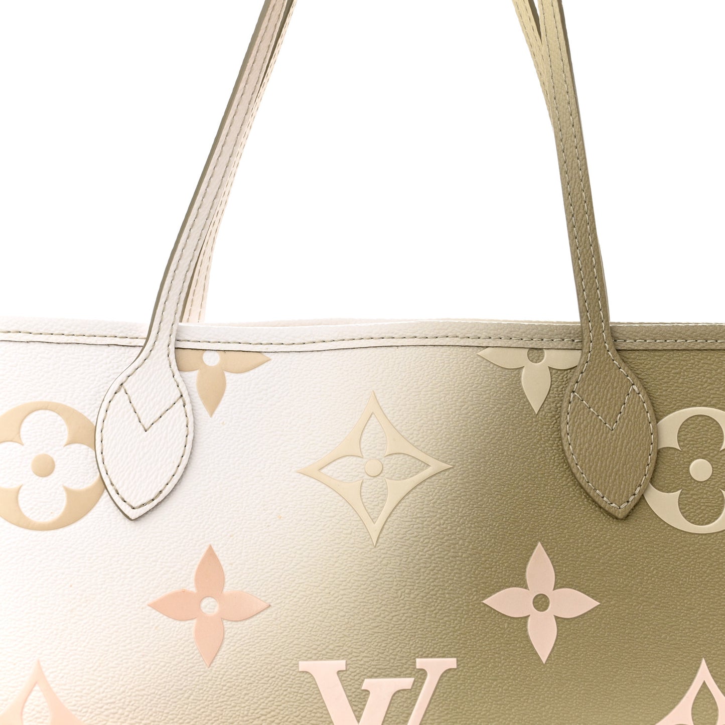 Monogram Giant Spring In The City Neverfull MM Sunset Kaki