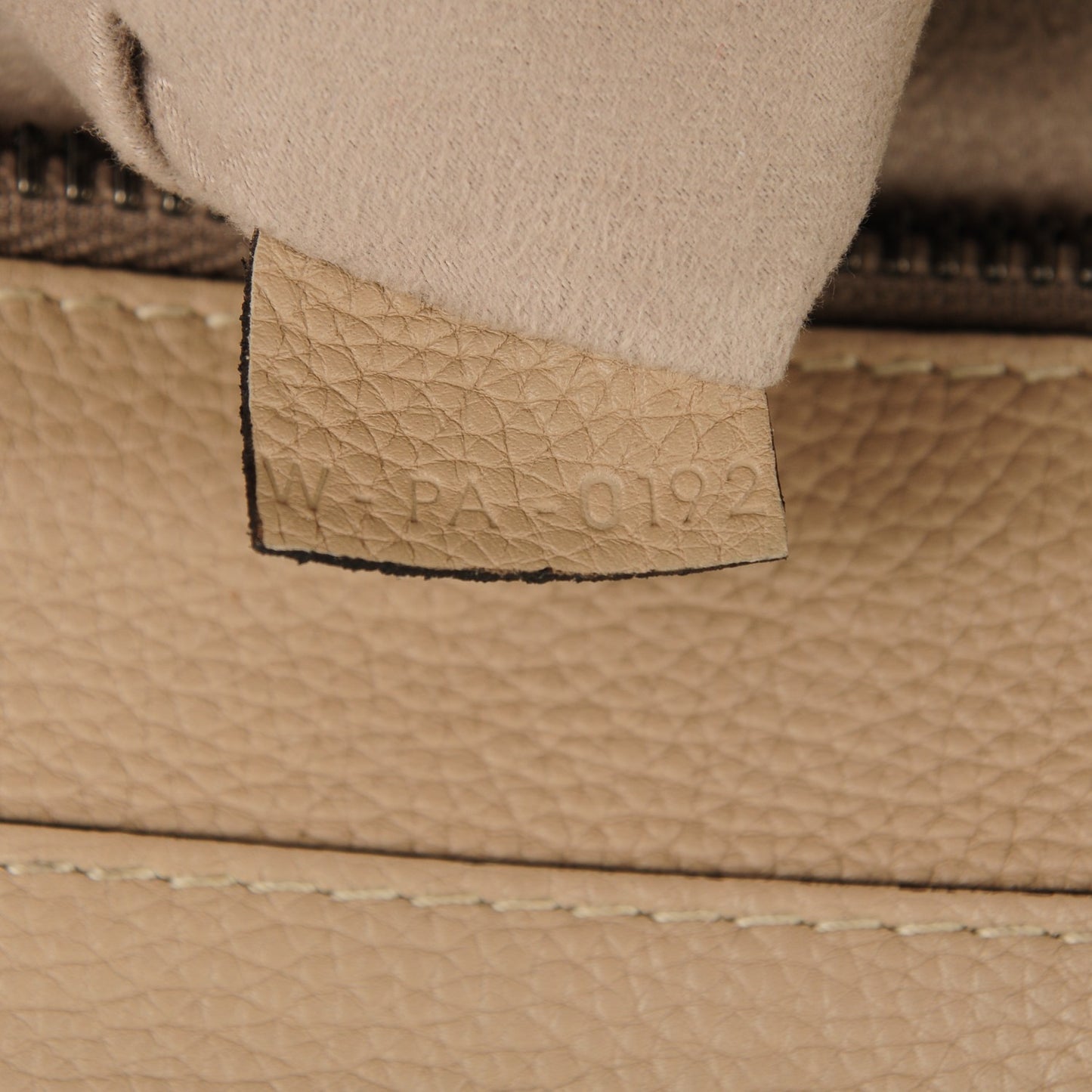 Drummed Calfskin Mini Luggage Dune