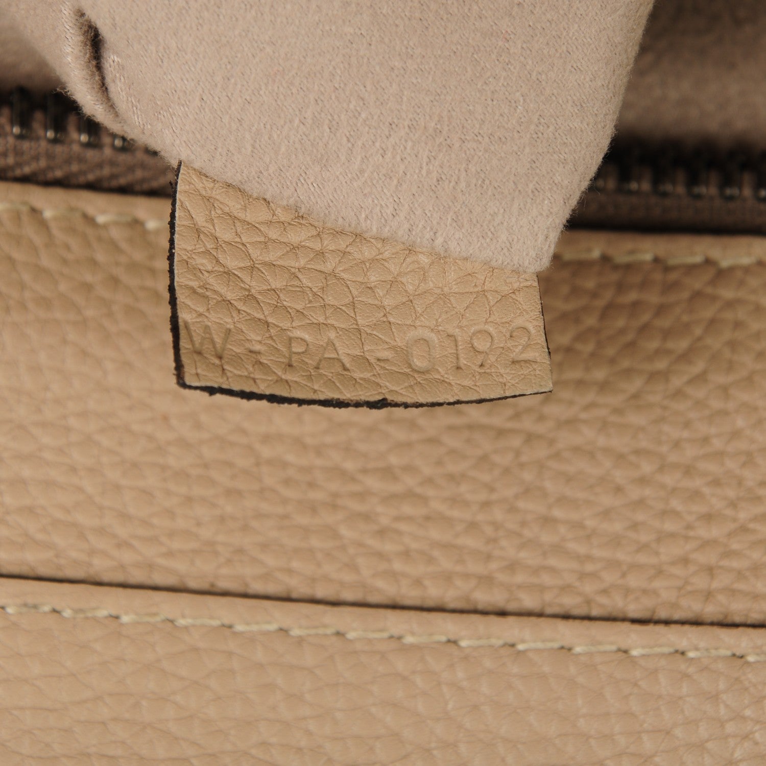 Celine Drummed Calfskin Mini Luggage Dune 8 of 14