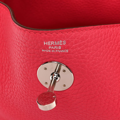 Hermes Taurillon Clemence Lindy 26 Rose Extreme 6 of 10
